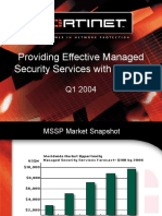 Providing Effective Managed Security Services With Fortinet