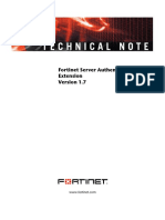 Technical Note: Fortinet Server Authentication Extension