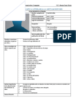 Ficha Biblografica Literaria-La Metamorfosis