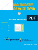 Examen Iq Superior - Bachillerato Biología..