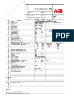 ABB Motors and Generators Technical Data Sheet - DOL: No. Data Unit Remarks