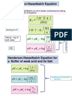 (HA) ) A) (H (K: Henderson-Hasselbalch Equation