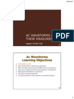 Ac Waveforms and Their Measurement