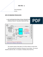 Pes TW - 1: BFD of Benzene Producion