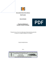 Desarrollo de Un Score de Crédito para El Financiamiento Automotríz