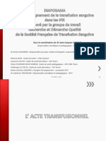 IFSI Formation Continue Transfusion L Acte Transfusionnel