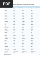 Los Verbos Irregulares en Ingles PDF Con Ejercicios