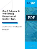 Gen Z Behavior in Welcoming Ramadan and Idulfitri 2021