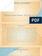Journal Reading: Human Cerebral Malaria: 2019 Mini Review