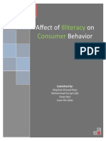 Affect of On Behavior: Illiteracy Consumer