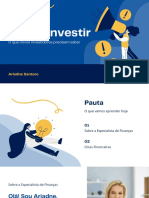 Apresentação Financeira em Azul e Amarelo Simples Ilustrativo Humano Investimento Dicas de Finanças
