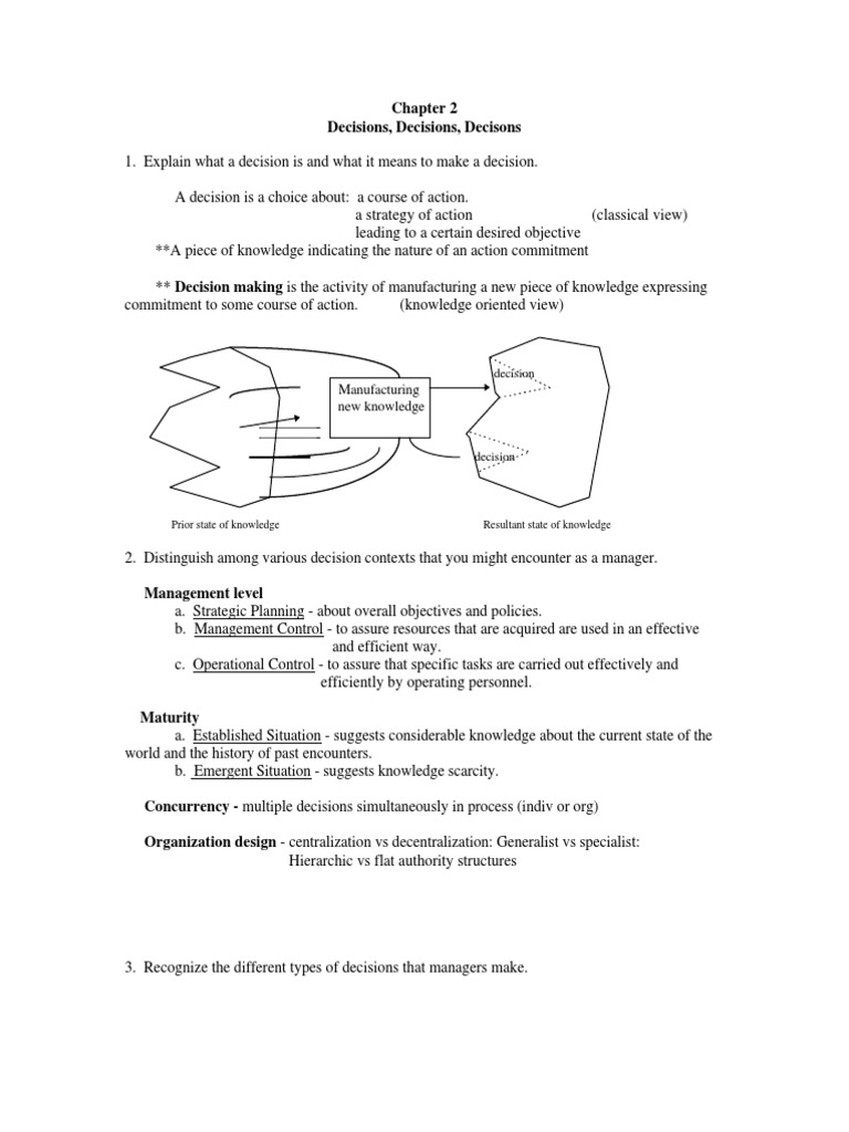 Understanding Decision-Making in Management | PDF | Decision Making ...