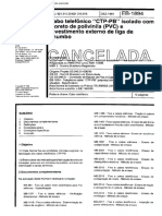 NBR 10496 EB 1894 - Cabo telefonico CTP-PB isolado com cloreto de polivinila (PVC) e revestimento