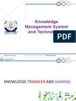 Knowledge Management System and Technologies: Department of Computer Science