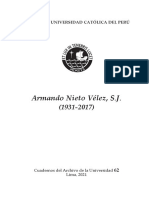 Armando Nieto, Cuaderno Del Archivo de La Universidad Nº 62