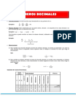 Ejercicios de Números Decimales para Sexto de Primaria