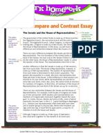 Sample Compare and Contrast Essay: The Senate and The House of Representatives