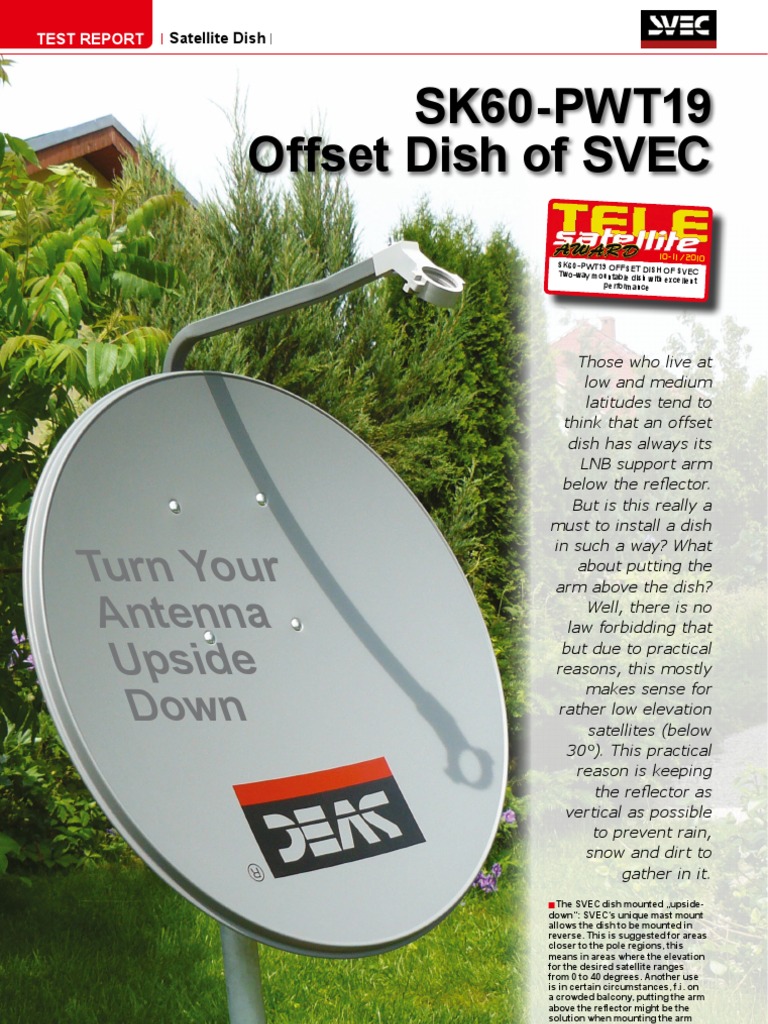 SK60PWT19 Offset Dish of SVEC Turn Your Antenna Upside Down PDF