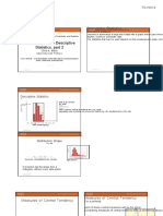 Review Lecture 3 Descriptive Statistics, Part 2