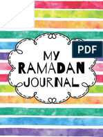Ramadan Journal Multicolour Stripes