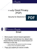 Pretty Good Privacy (PGP) : Security For Electronic Email