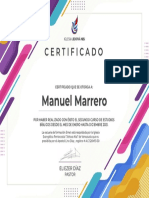 Certificados Manuel Marrero