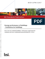 BS EN 16978-3 2017; Energy Performance of Buildings - Ventilation for Buildings