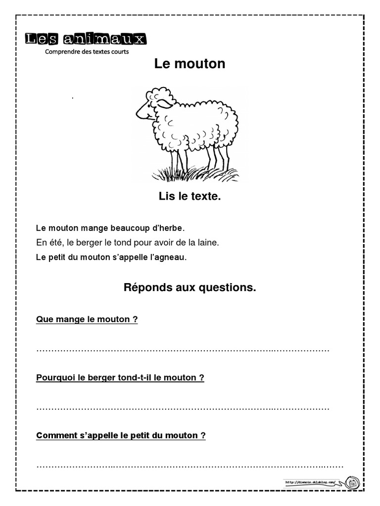 Les Animaux de La Ferme | PDF | Cochon domestique | Chèvre