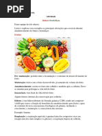 atividade frutas e hortaliças