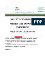 Soil and Water Engineering Groups (Assignment 1)
