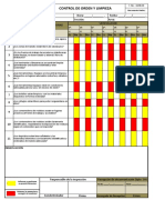 Planilla de Inspeccion Planeada - ORDEN Y LIMPIEZA