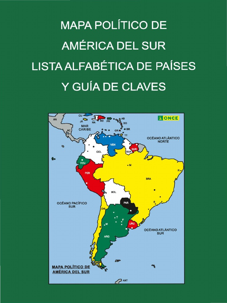R3-2. Guia Mapa Politico America Sur | PDF | Américas | Antillas
