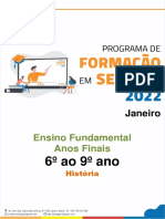 MATERIAL DE FORMAÇÃO - HISTÓRIA - JANEIRO - 2022