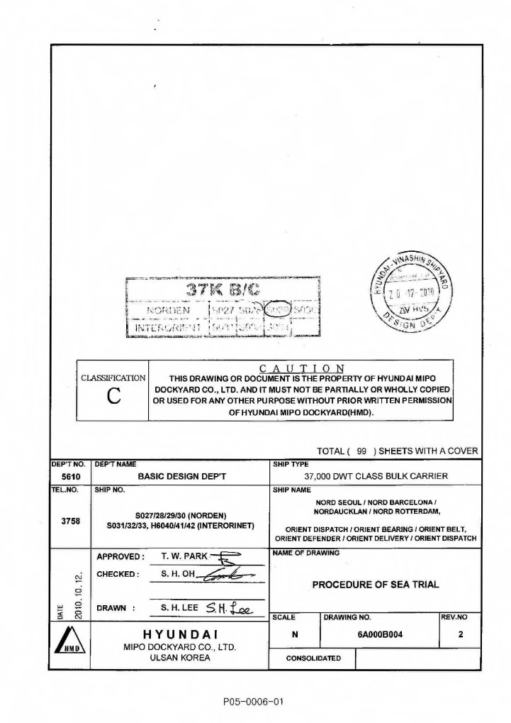 1.procedure of Sea Trial PDF