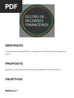 Gestão de Recursos Financeiros