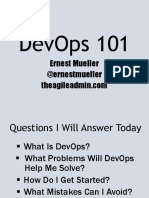 Devops 101: Ernest Mueller @ernestmueller