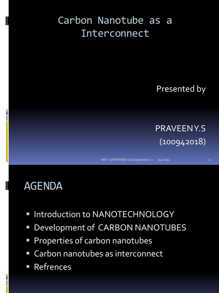 Carbon Nanotubes for Microelectronic Interconnects | PDF | Carbon ...