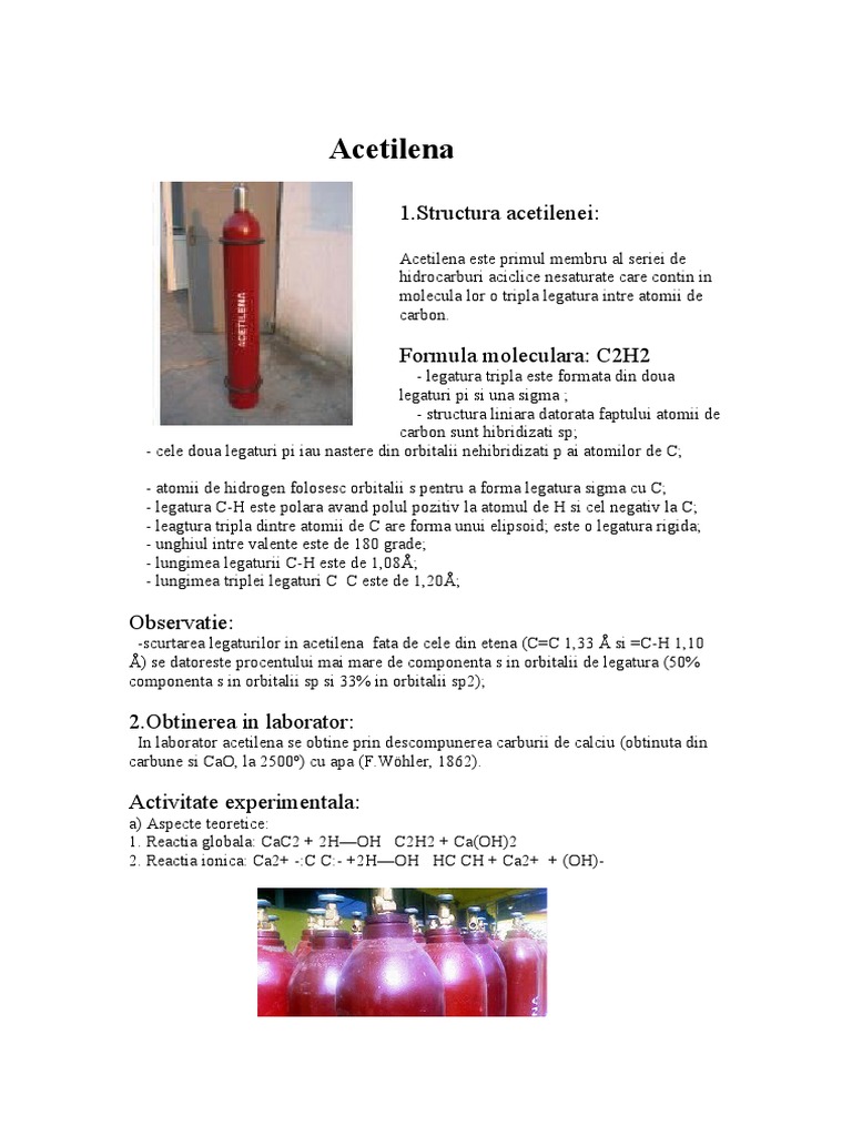 Acetilena | PDF