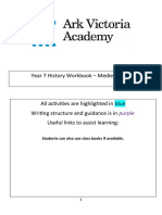 Year 7 History Workbook – Medieval Life Activities