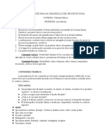 Directrices Pára El Desarrollo Del Proyecto Final