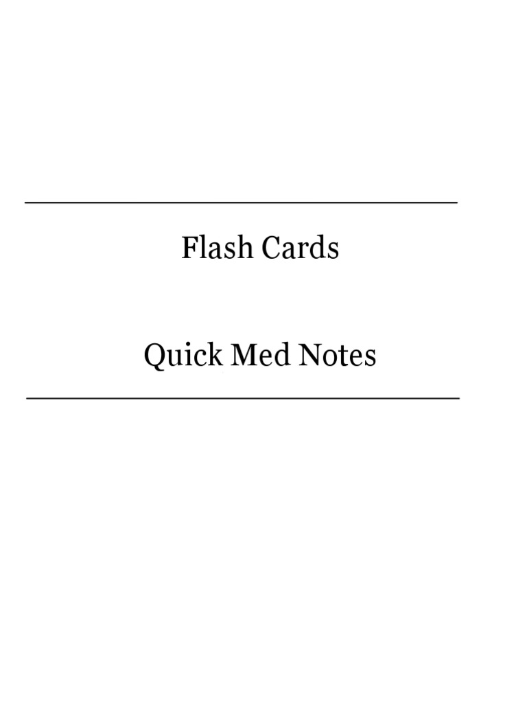 Flash Cards | PDF