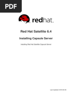 Red Hat Satellite 6.4: Installing Capsule Server