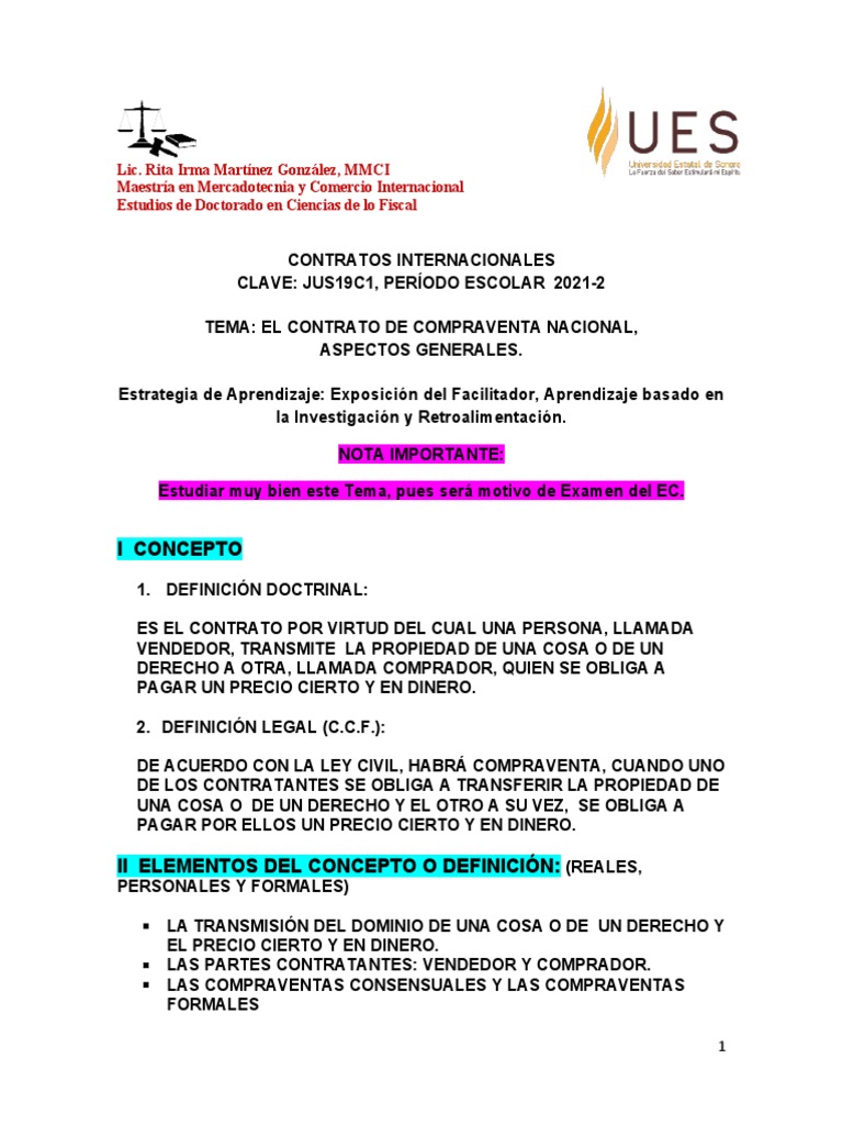 Contrato de Compraventa | PDF | Ley común | Justicia