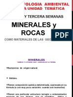 Minerales y rocas: materiales de las geoformas