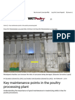 Key Maintenance Points in The Poultry Processing Plant - WATTAgNet - WATTPoultry