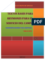Textos Bases para Consideraciones para Servicio Del Campo