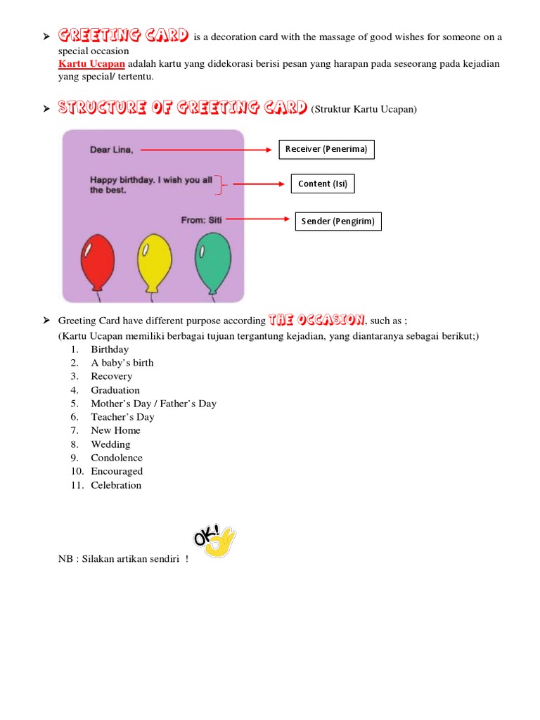Greeting Card Kelas 8 PDF