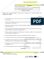 Avaliação da aprendizagem sobre conduta profissional na restauração