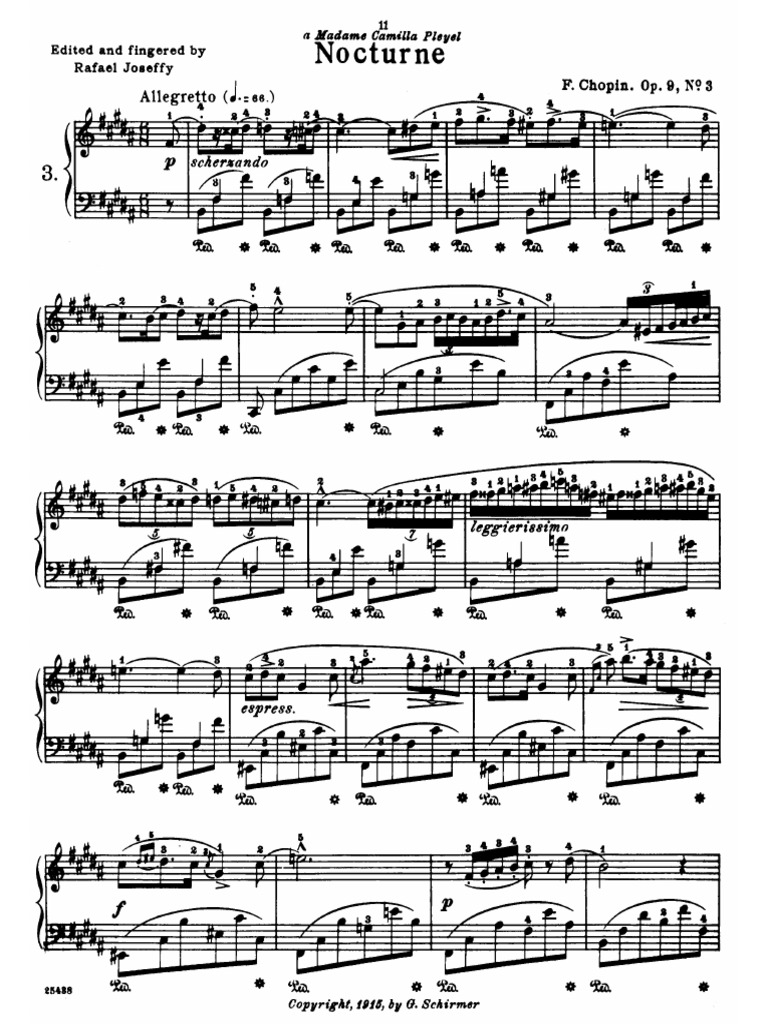 Chopin Nocturne Op 9 No 3 | PDF