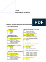 Ejercicios Sobre Sintagmas